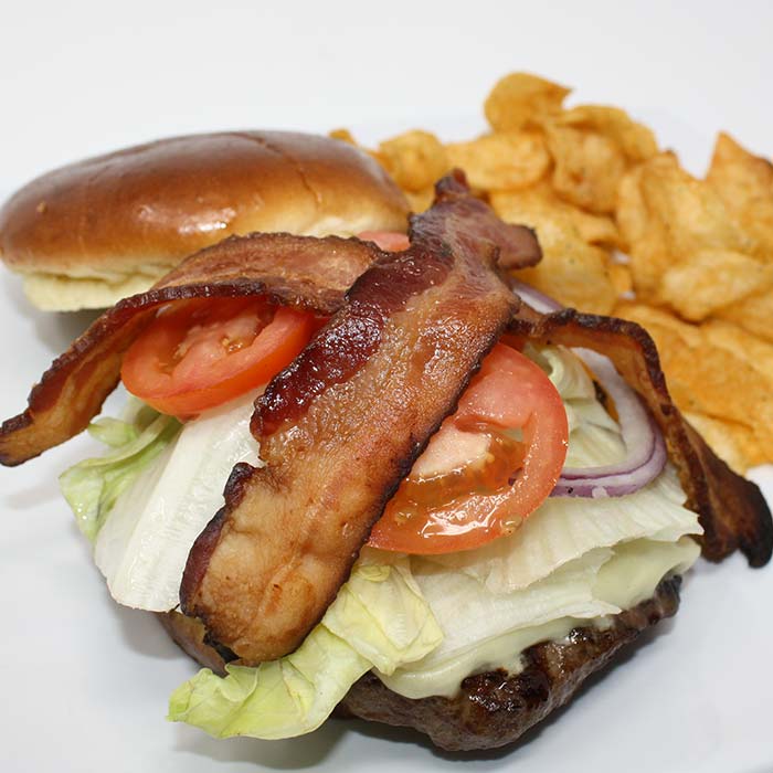 FUBAR Pizza Bar restaurant pizzeria in Fort Walton beach, Florida bacon cheeseburger