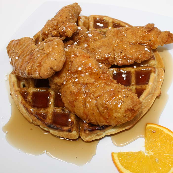 FUBAR Pizza Bar restaurant pizzeria in Fort Walton beach, Florida chicken waffles breakfast brunch