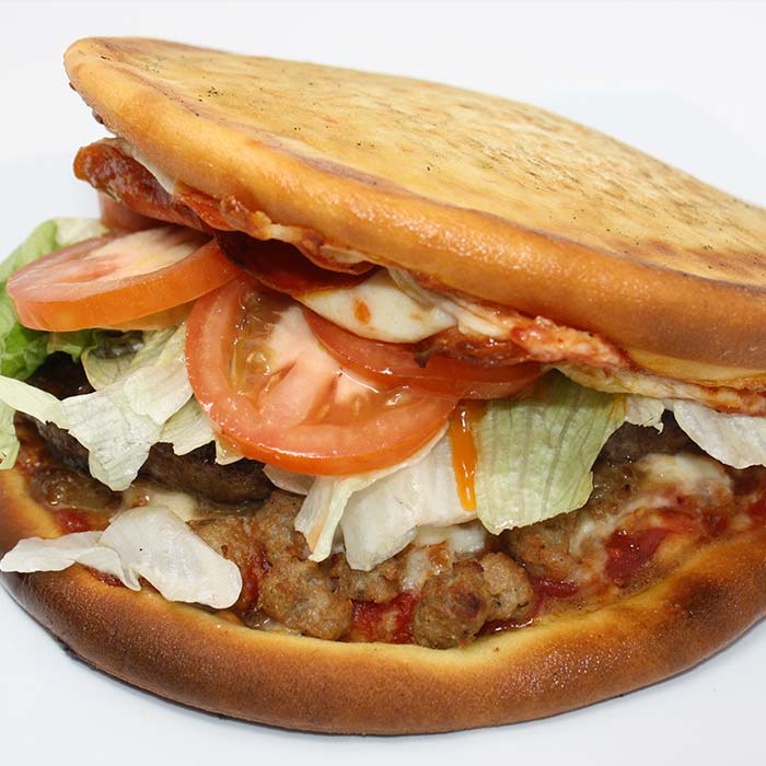 FUBAR Pizza Bar restaurant pizzeria in Fort Walton beach, Florida handheld sandwich