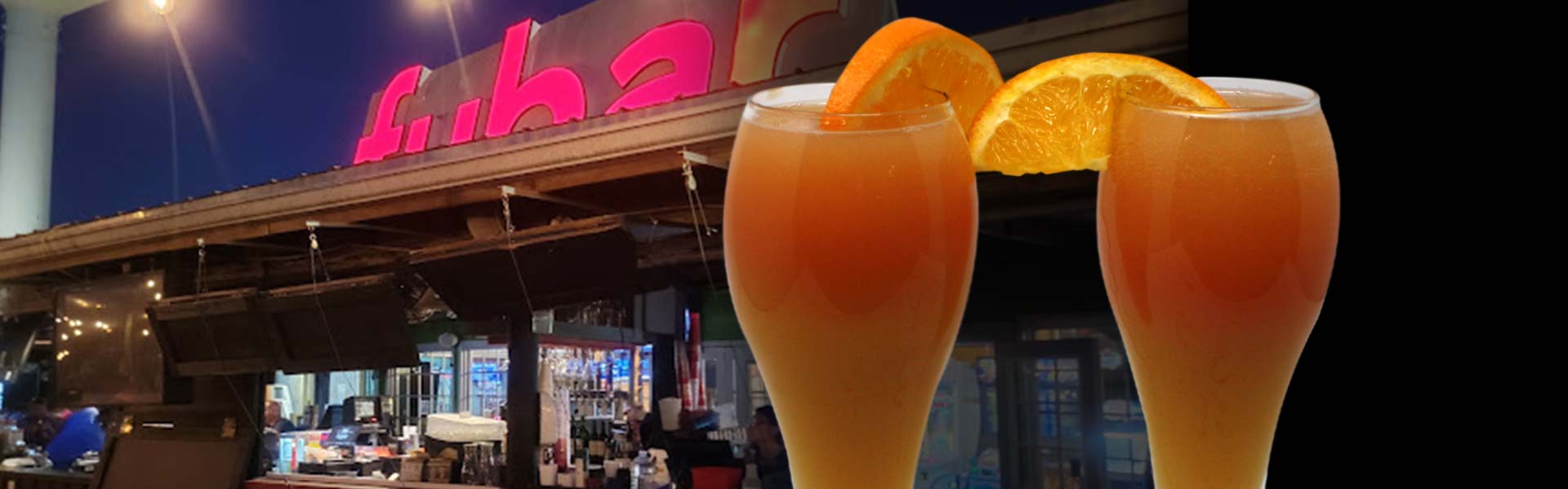 FUBAR Pizza Bar in Fort Walton Beach serves the best waterfront drinks